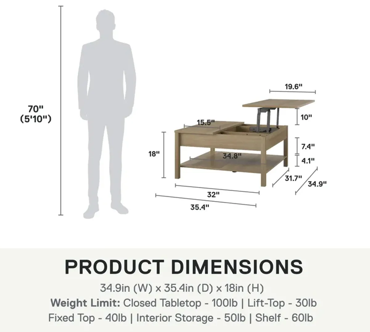 Wimberly Lift Top Coffee Table