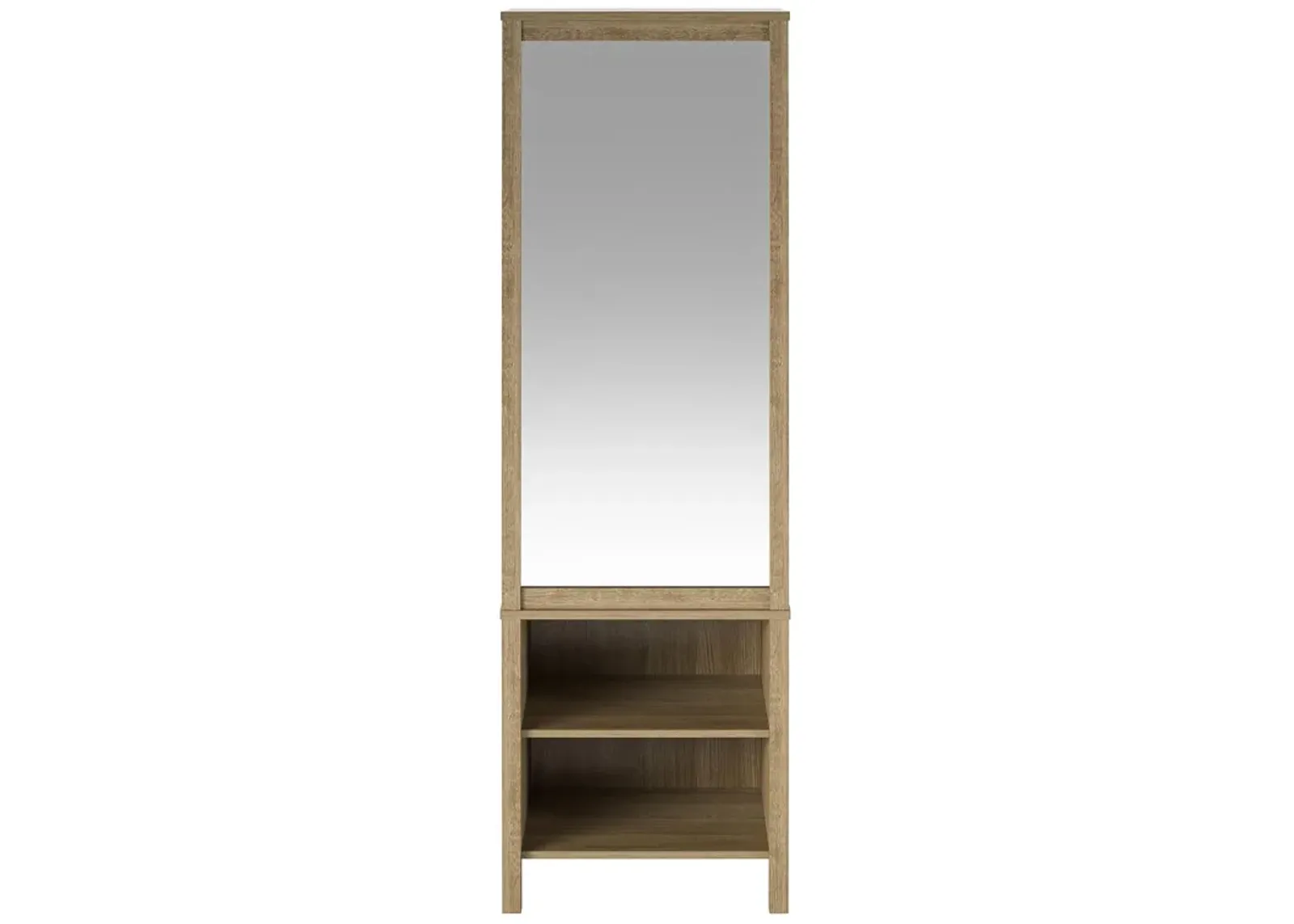 Amberly Wardrobe with Mirror, Clothing Bar and 3 Shelves