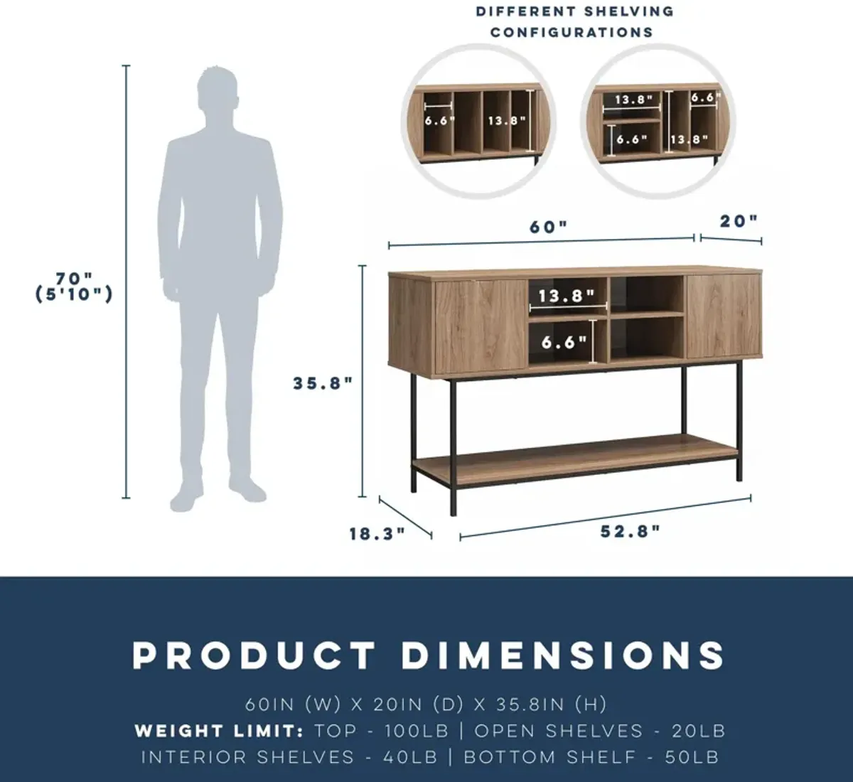 Cooper Media Credenza/DJ Stand