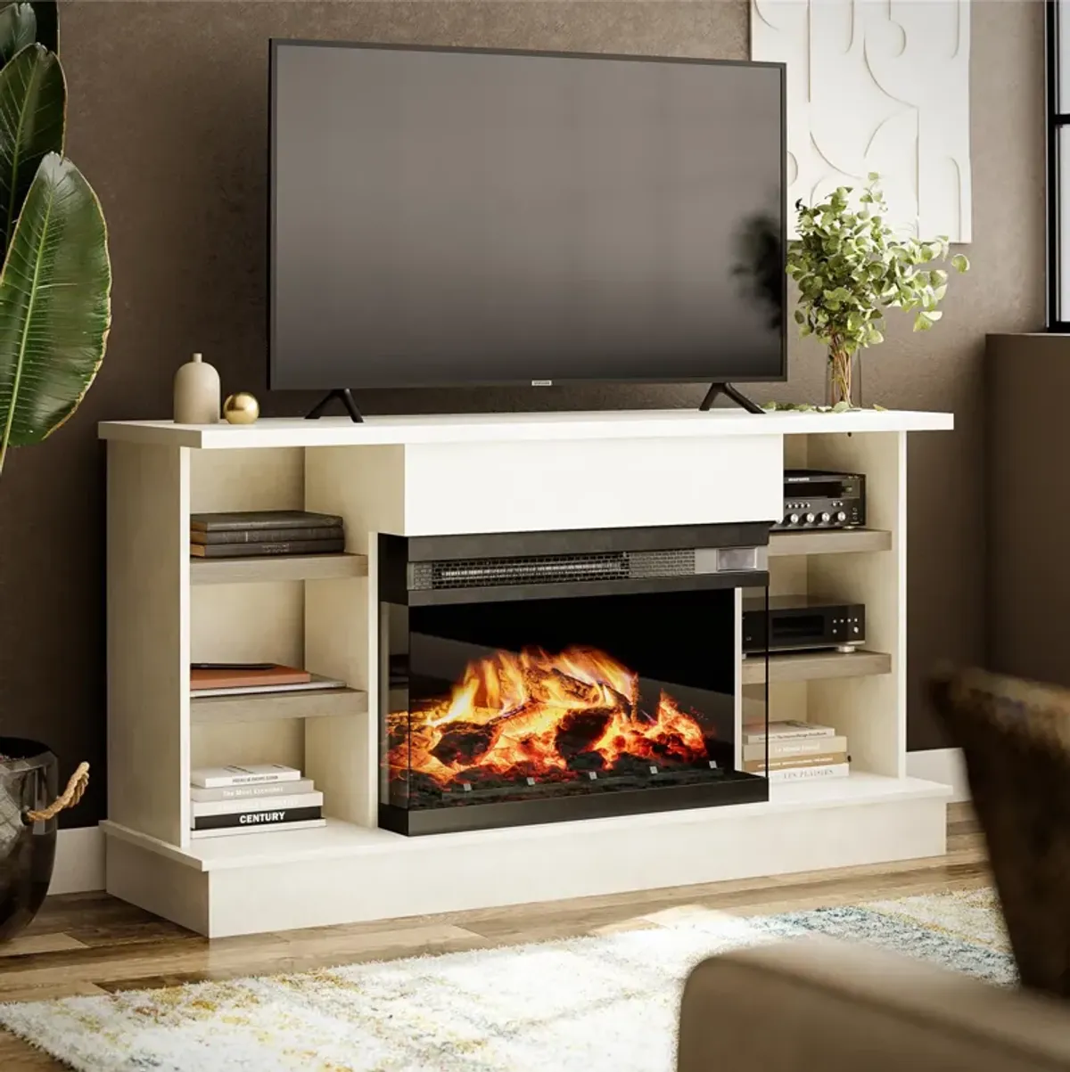 Oslo Fireplace Console for 65" TVs