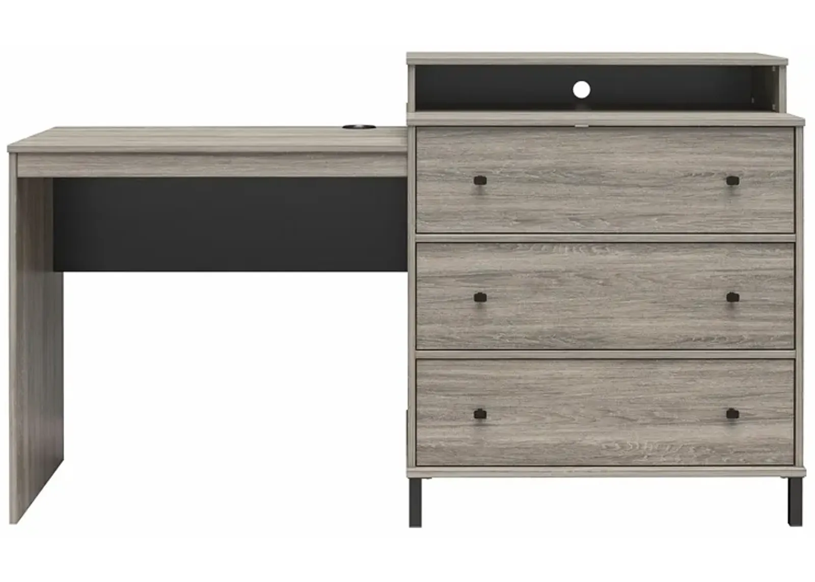 Kalissa Dresser Desk Combo with Wireless Charger