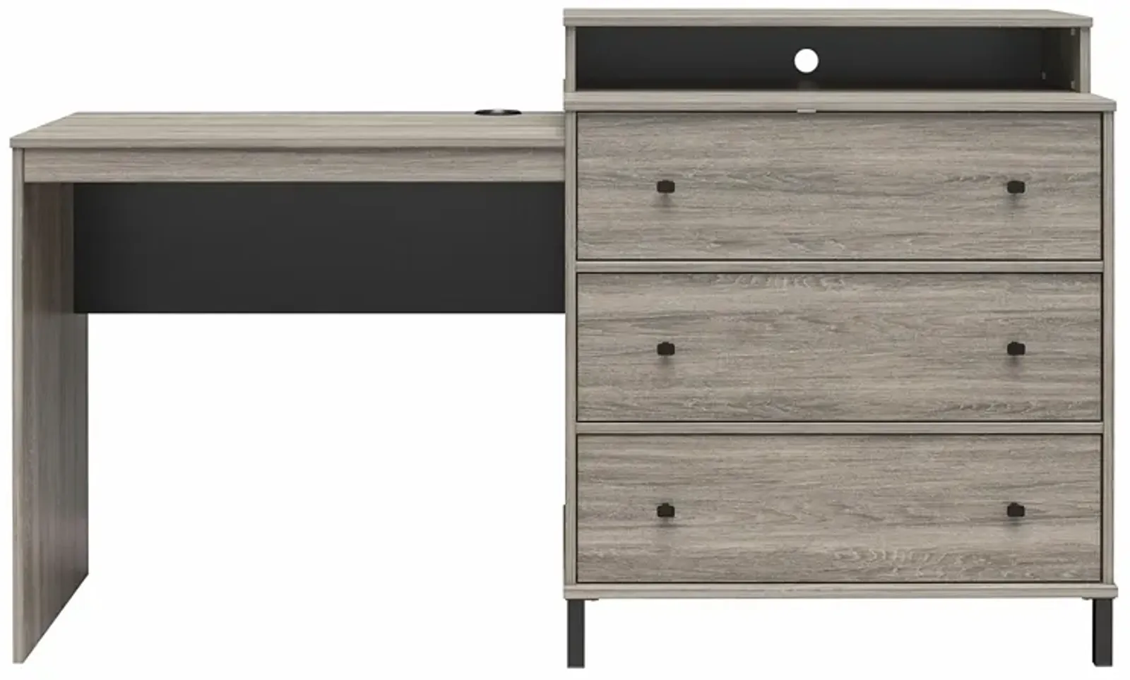 Kalissa Dresser Desk Combo with Wireless Charger