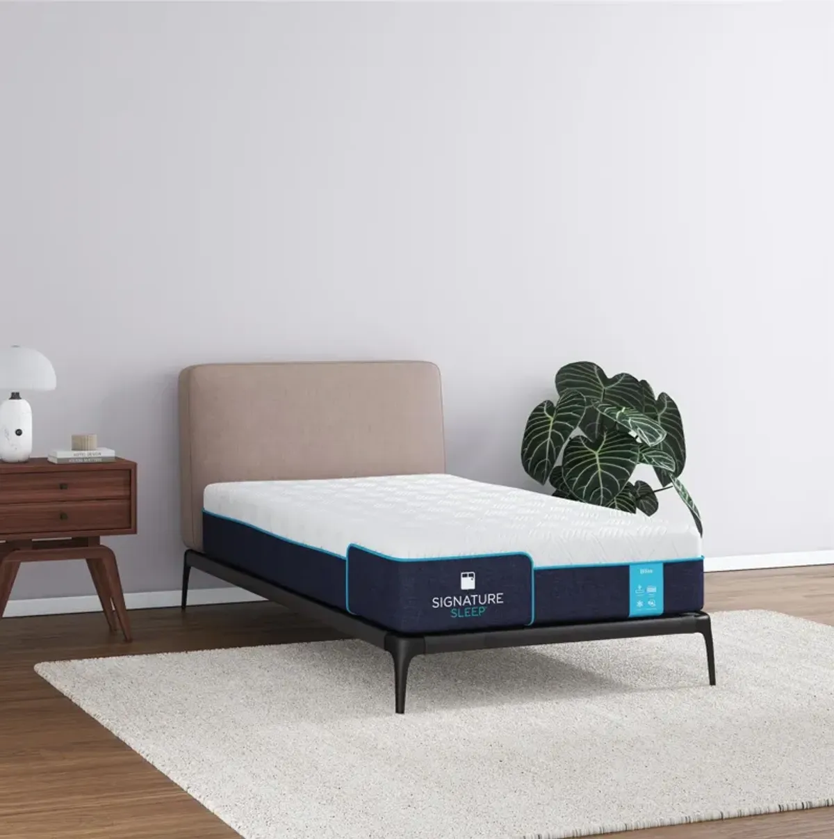 Bliss 10 Inch Charcoal Cool Gel Memory Foam Mattress