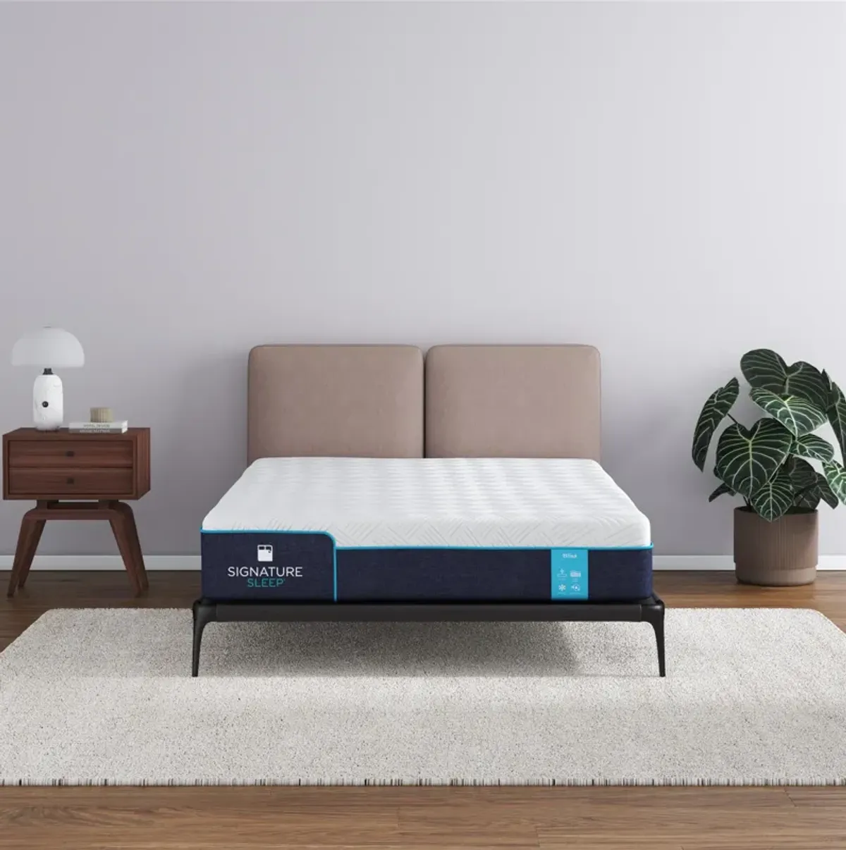 Bliss 10 Inch Charcoal Cool Gel Memory Foam Mattress