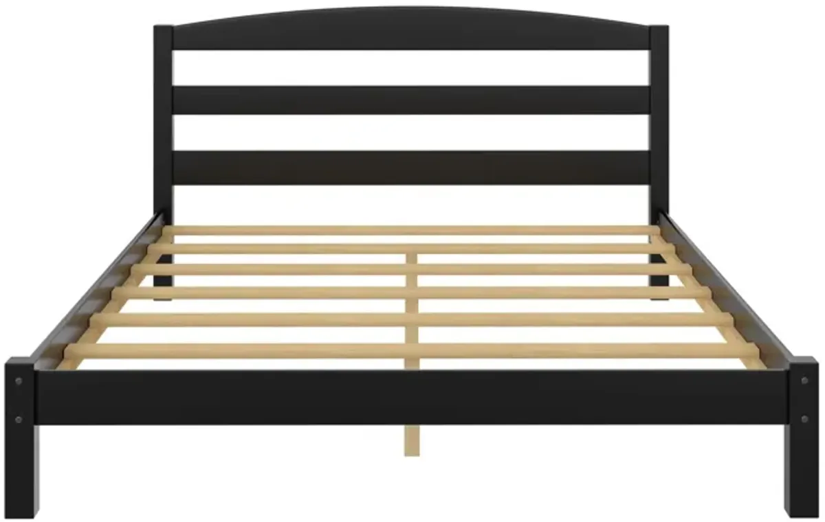 Braylon Wooden Bed Frame with Wood Slats