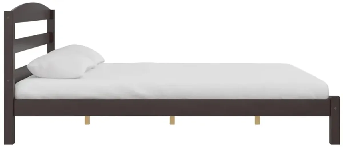 Braylon Wooden Bed Frame with Wood Slats