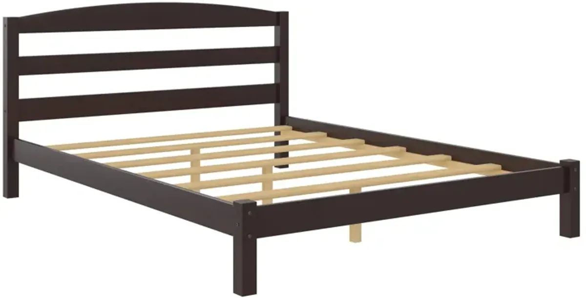 Braylon Wooden Bed Frame with Wood Slats