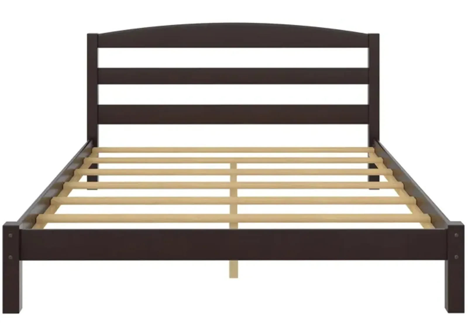 Braylon Wooden Bed Frame with Wood Slats