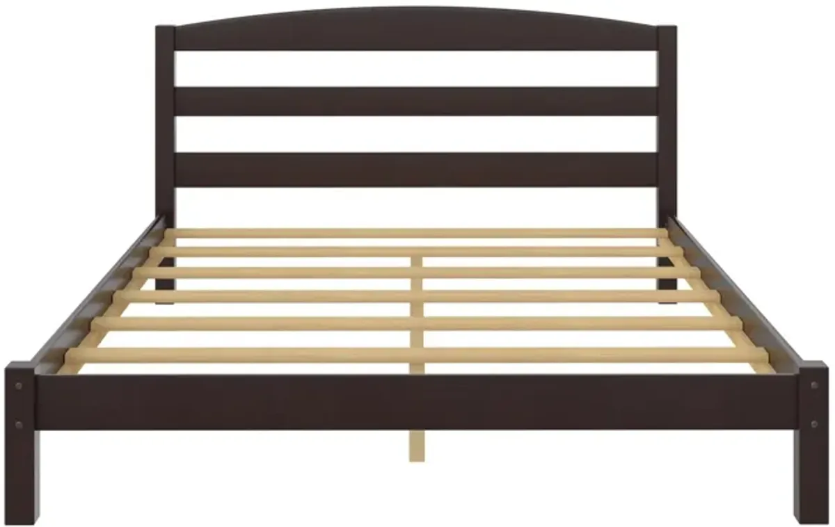 Braylon Wooden Bed Frame with Wood Slats