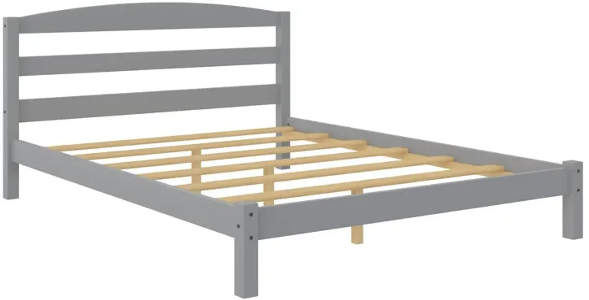 Braylon Wooden Bed Frame with Wood Slats