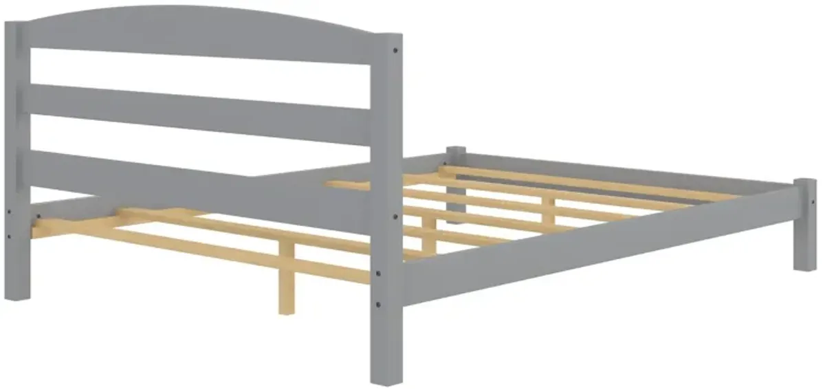 Braylon Wooden Bed Frame with Wood Slats