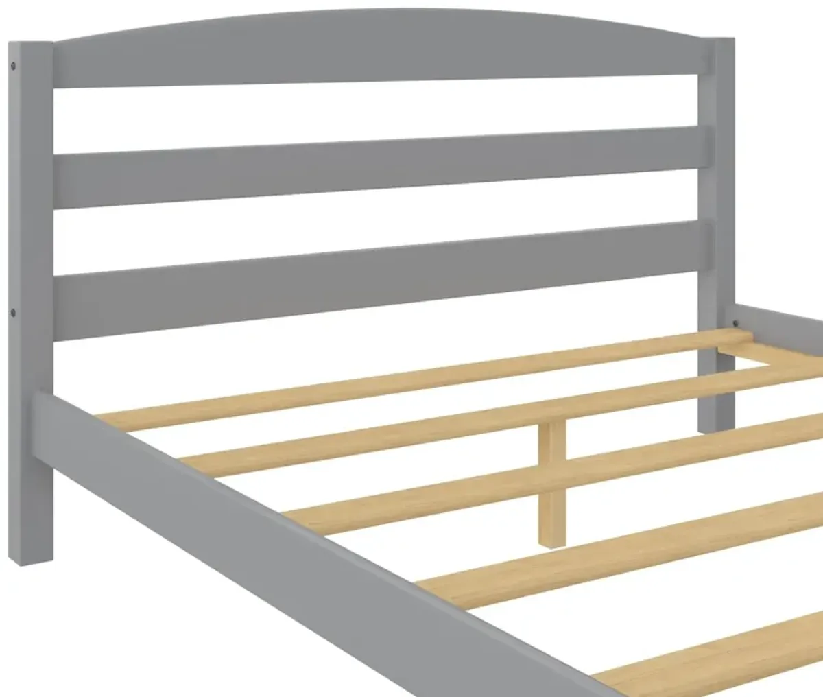 Braylon Wooden Bed Frame with Wood Slats