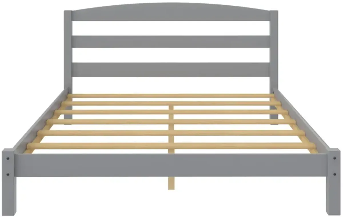 Braylon Wooden Bed Frame with Wood Slats