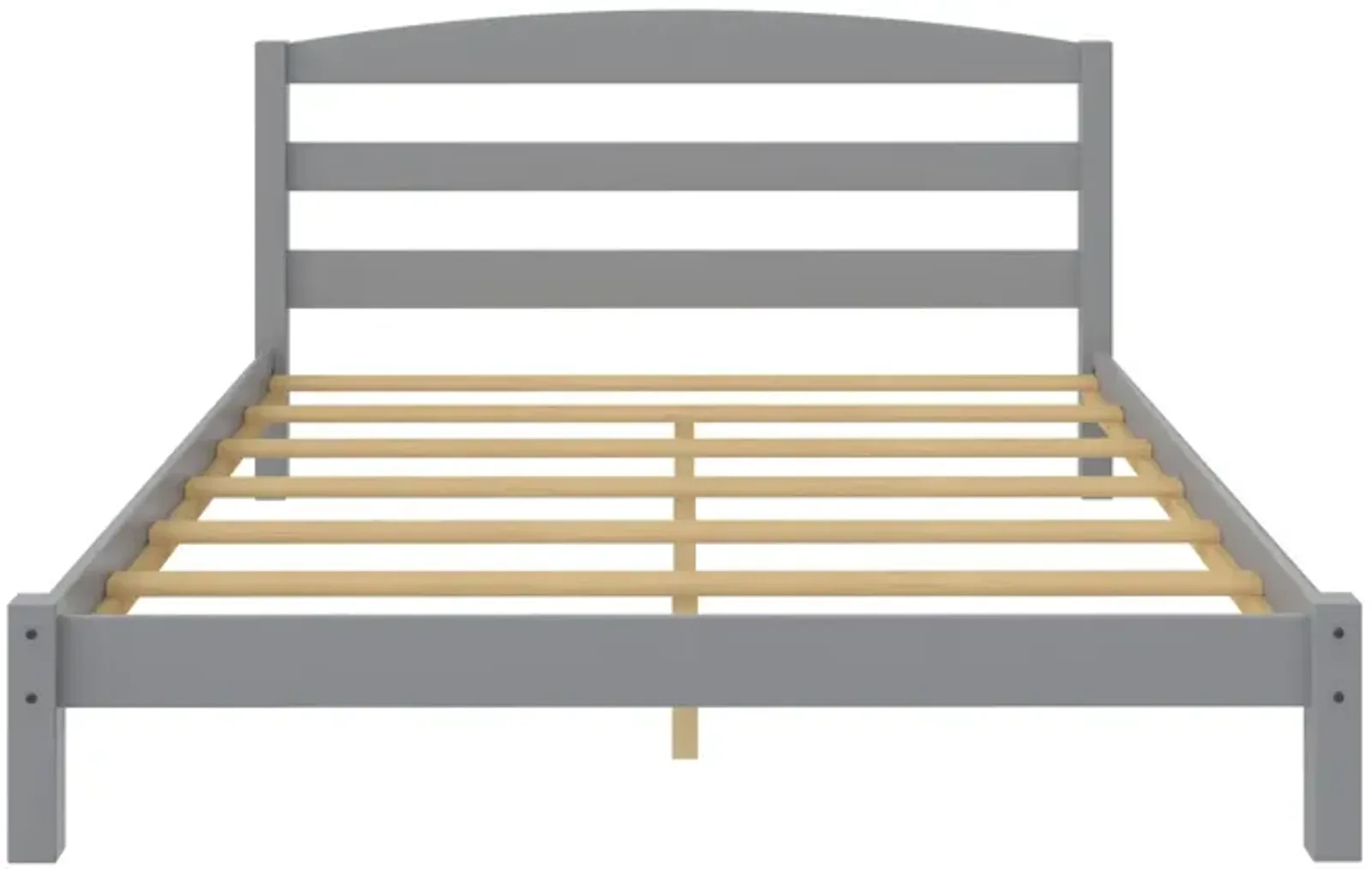 Braylon Wooden Bed Frame with Wood Slats