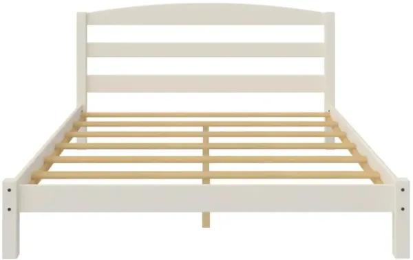 Braylon Wooden Bed Frame with Wood Slats