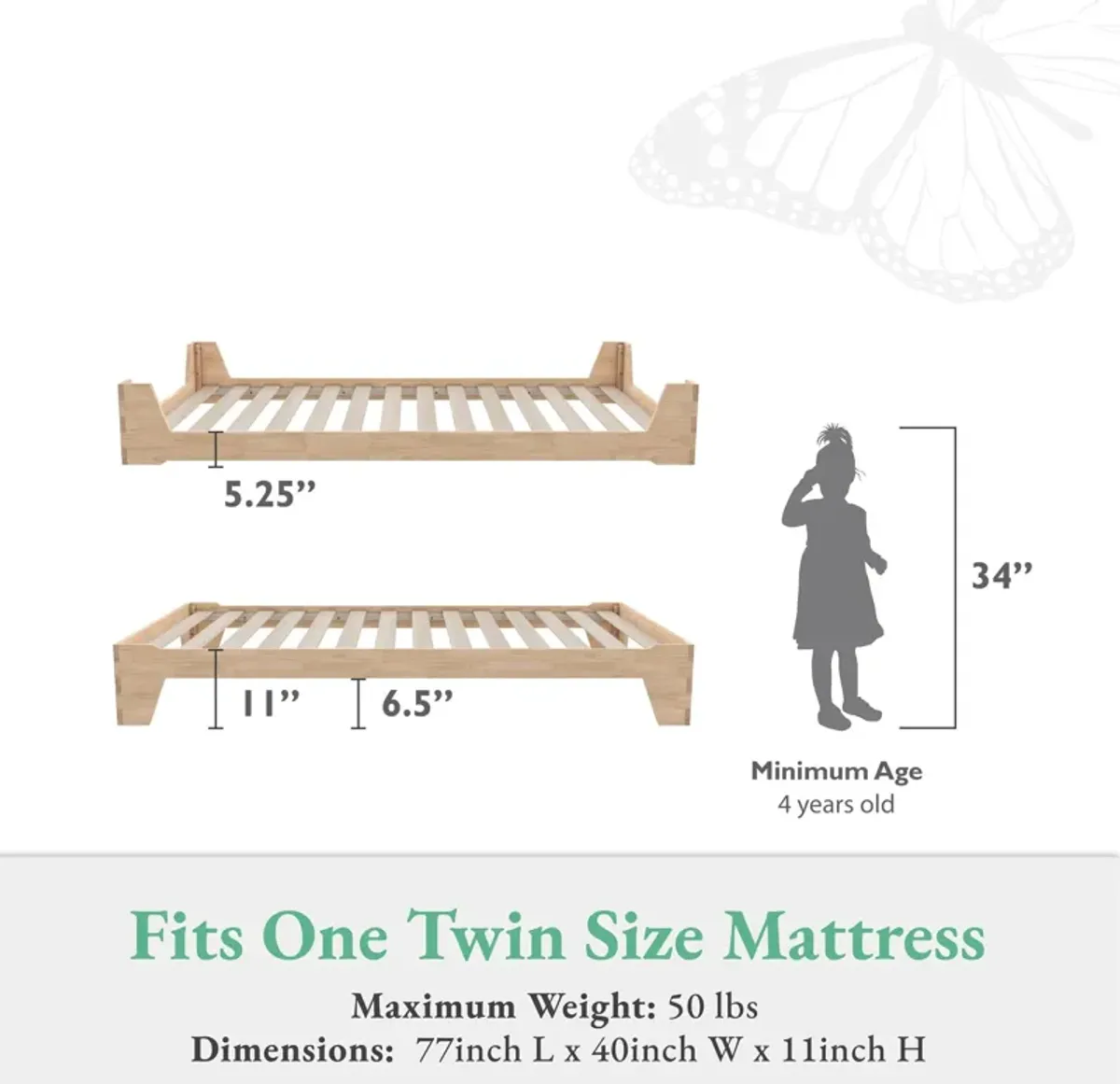 Maverick Kids Montessori Flip Bed