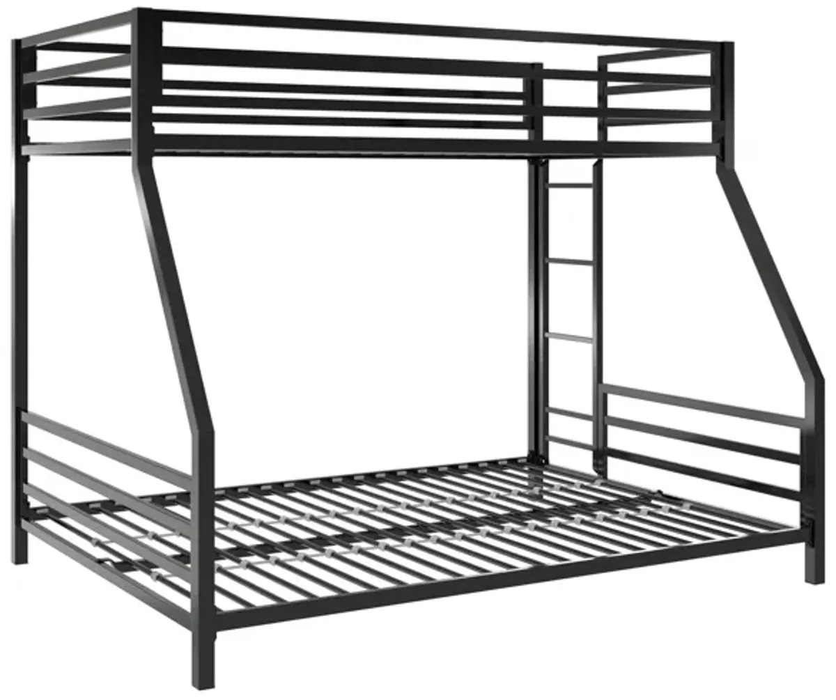 Signature Sleep Coen Metal Bunk Bed, Twin/Full, Black