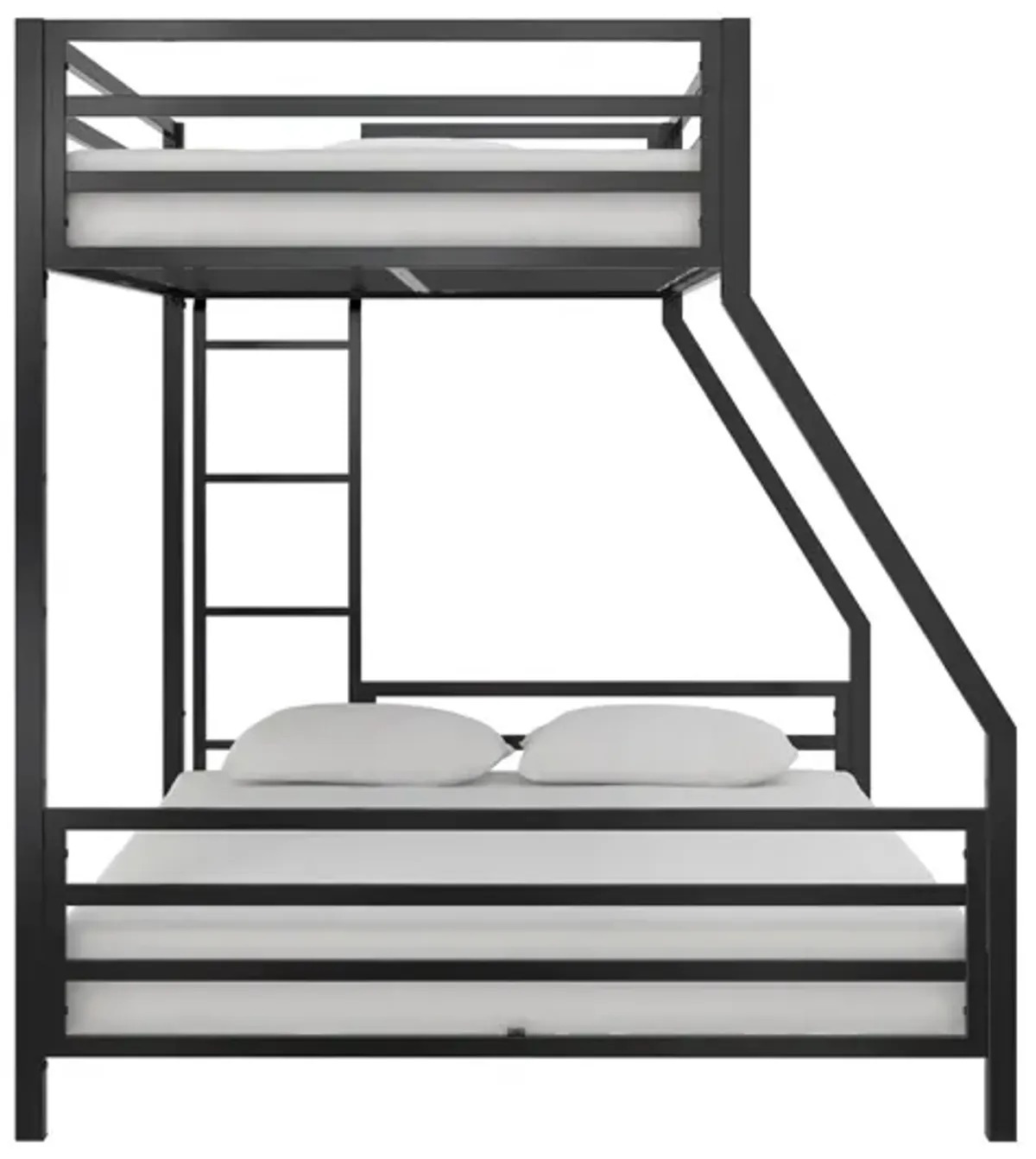 Signature Sleep Coen Metal Bunk Bed, Twin/Full, Black