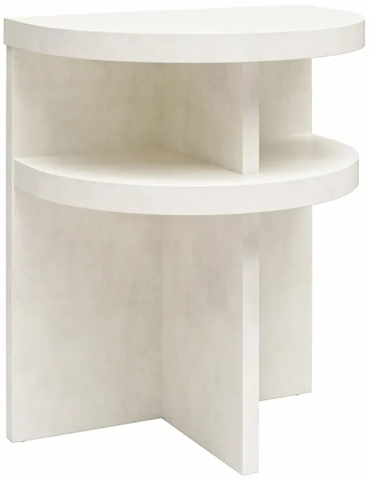 Daytona Modern Semicircle End Tables, Set of 2