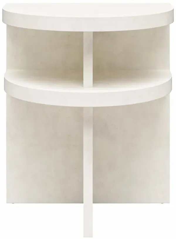 Daytona Modern Semicircle End Tables, Set of 2