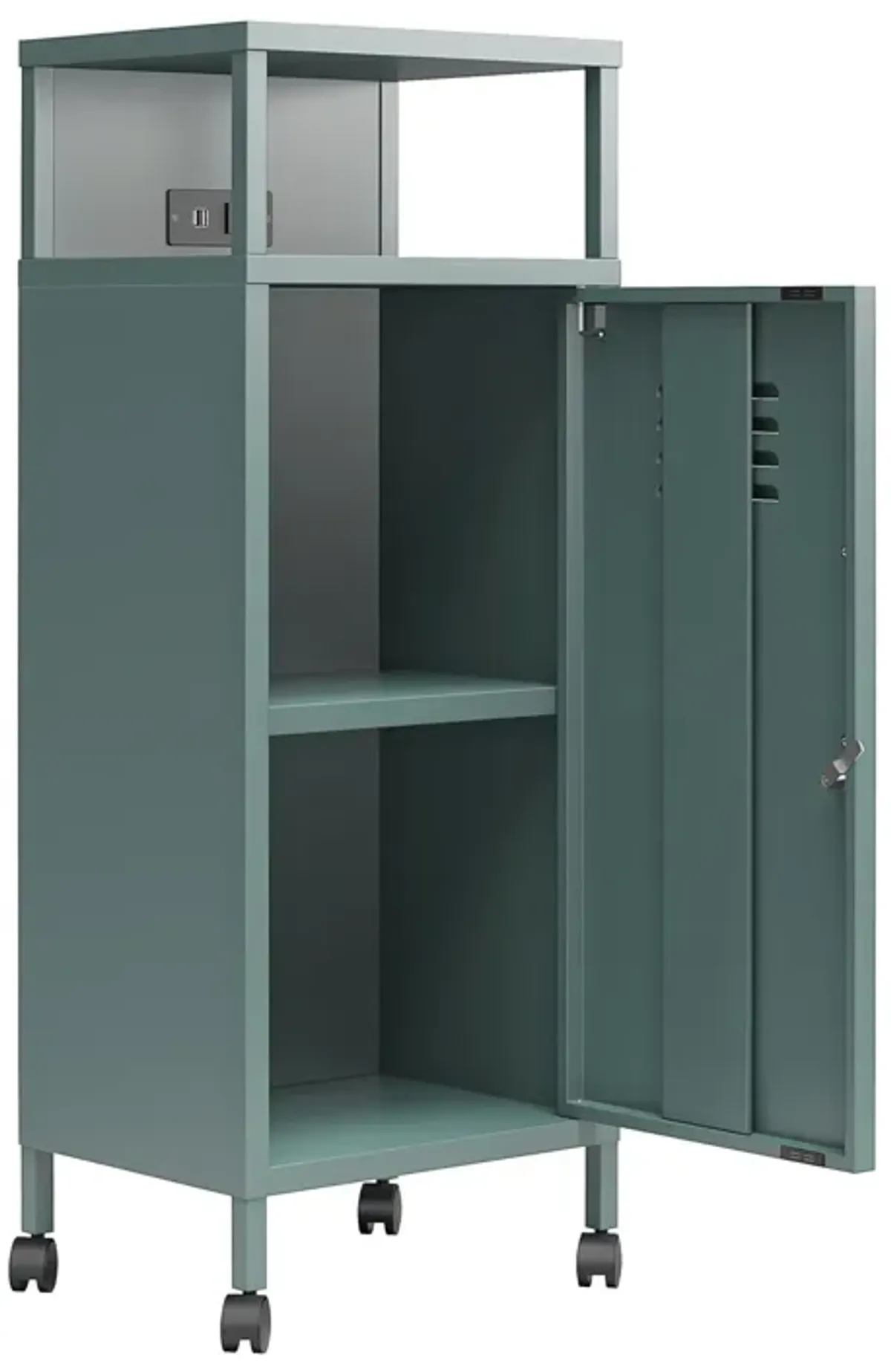 Cache Metal Locker-Style Mobile Storage Cart