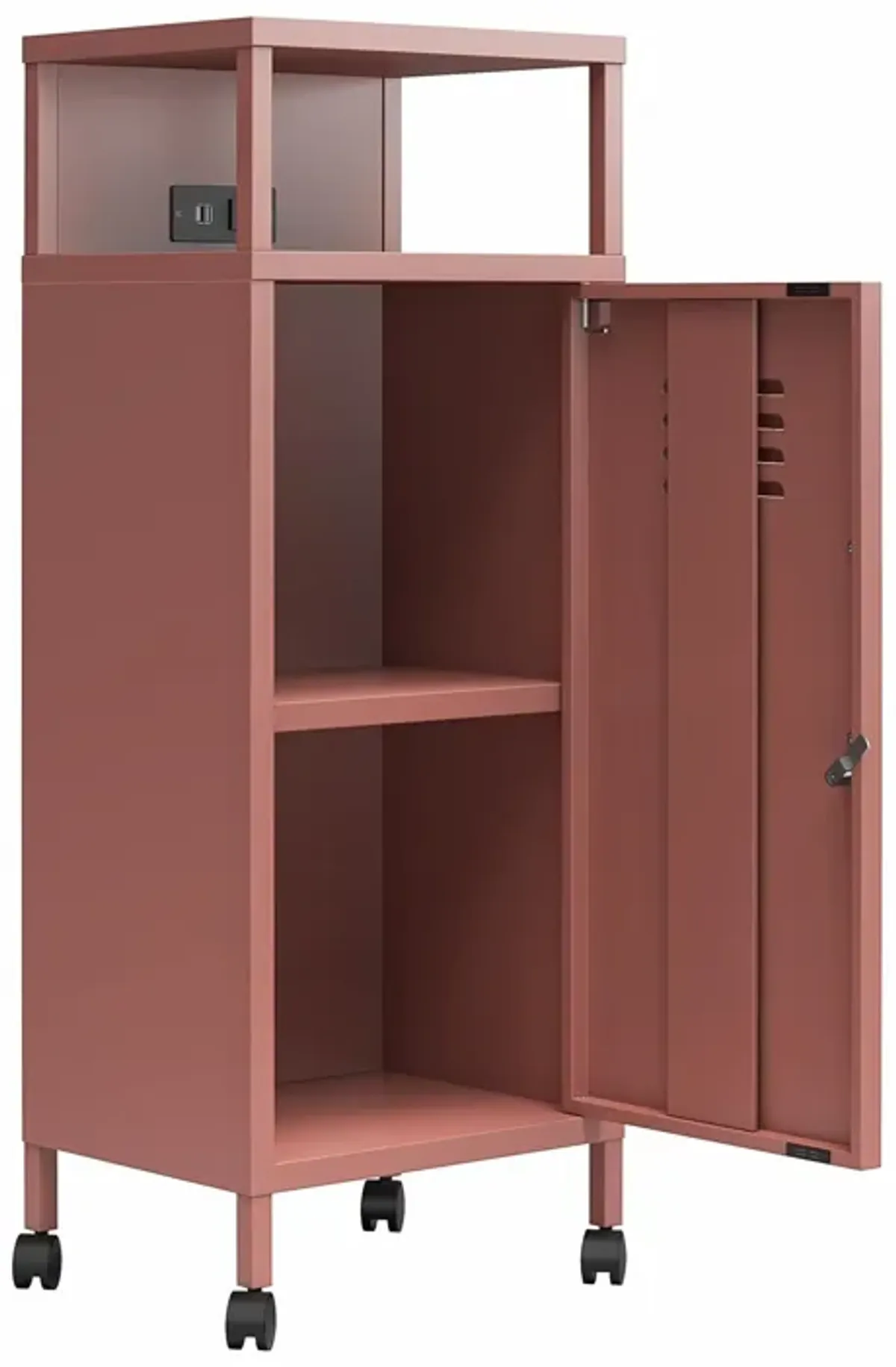 Cache Metal Locker-Style Mobile Storage Cart