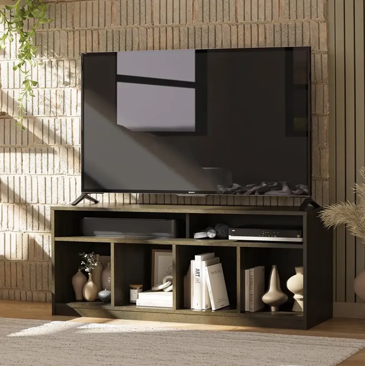 Willow Haven 4 Cube TV Console Space for Components and Media Storage