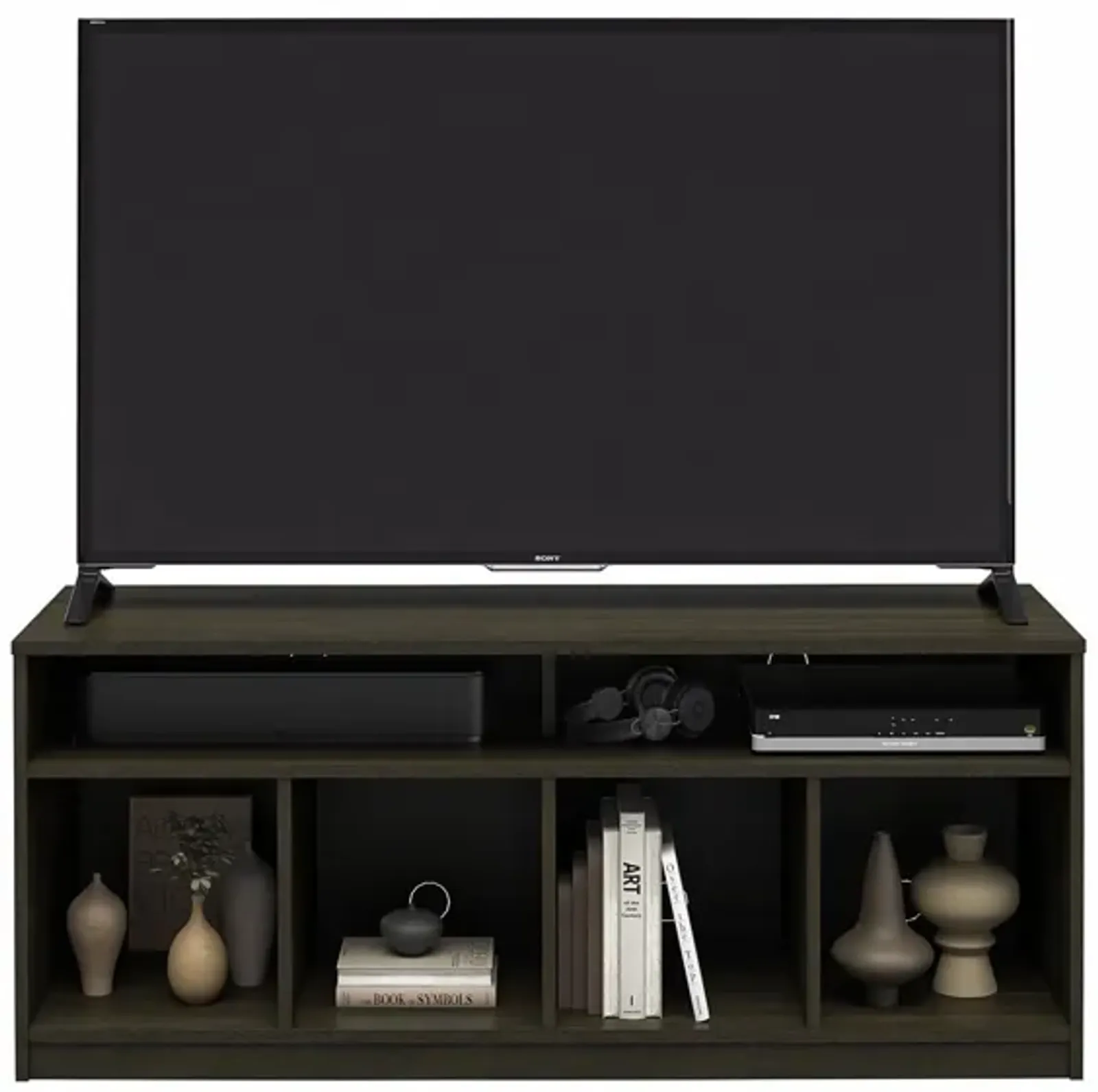 Willow Haven 4 Cube TV Console Space for Components and Media Storage