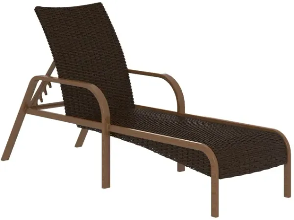 Patio Chaise Lounge with Reticulated Foam