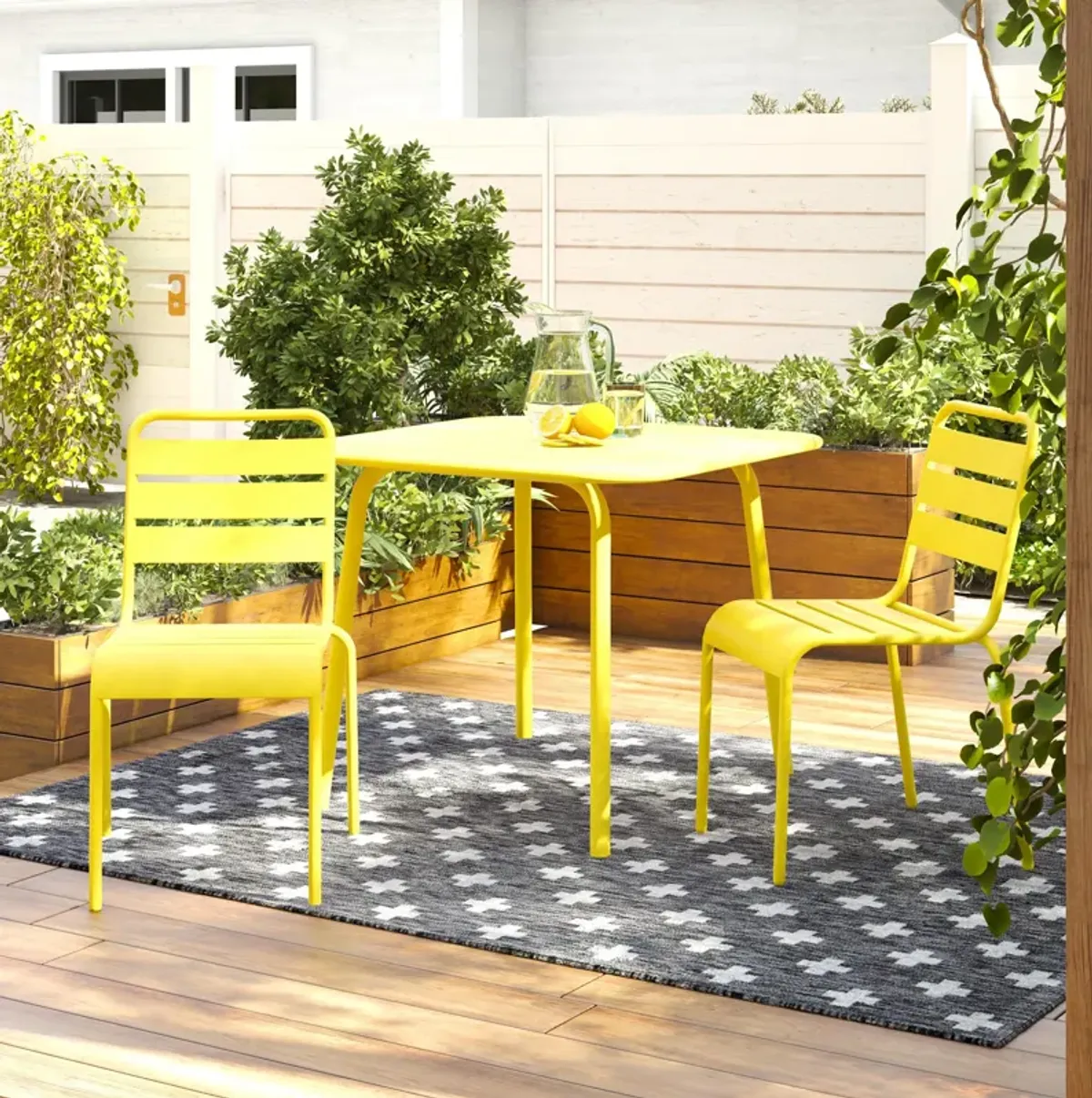 June Outdoor/Indoor Square Dining Table