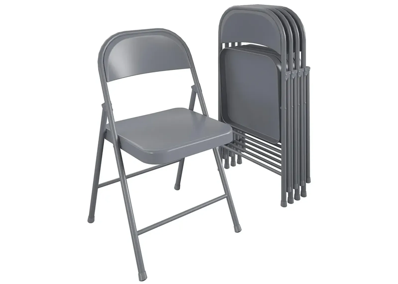 SmartFold All-Steel Folding Chair, Set of 4