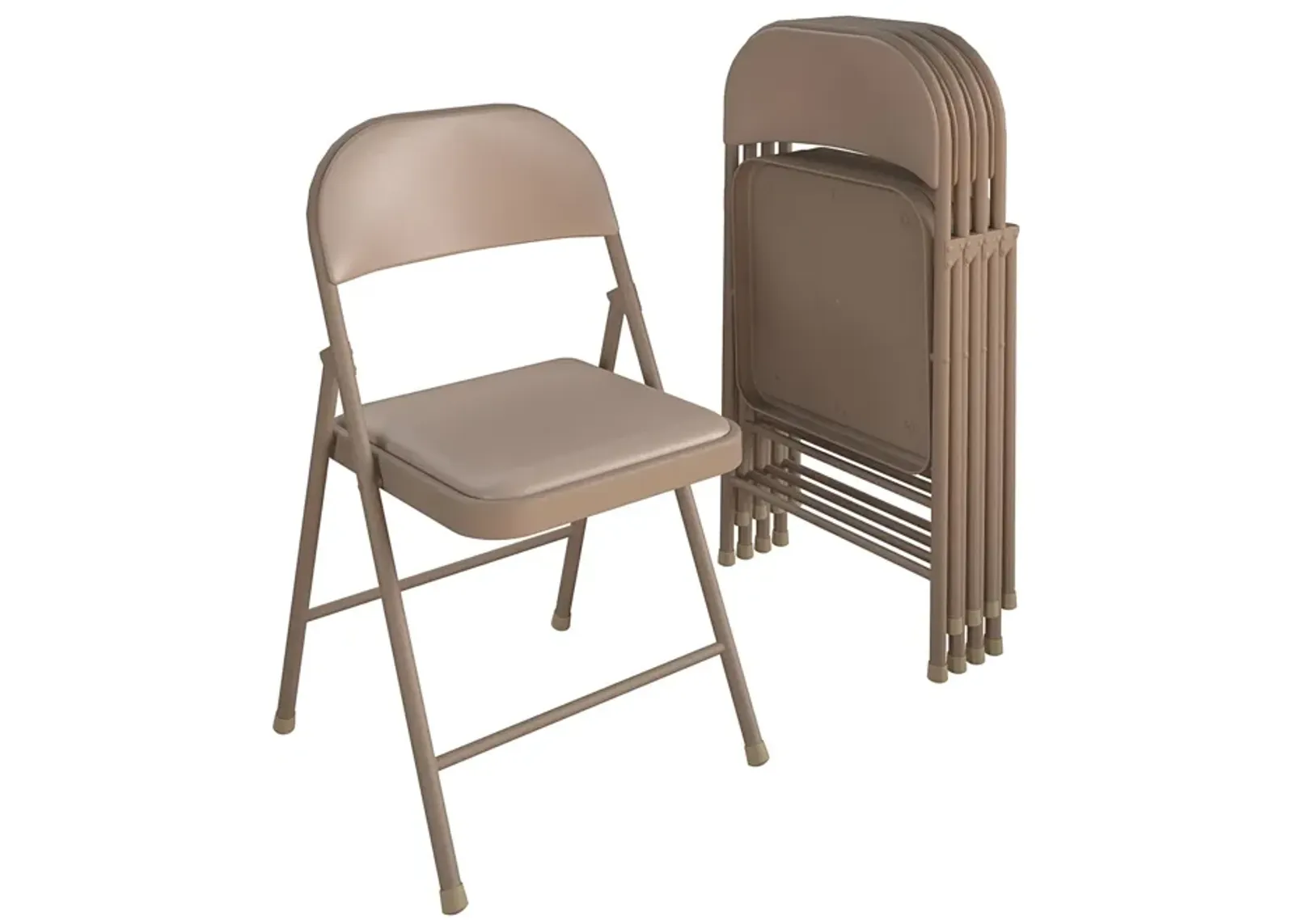 SmartFold Vinyl Folding Chair, 4-Pack