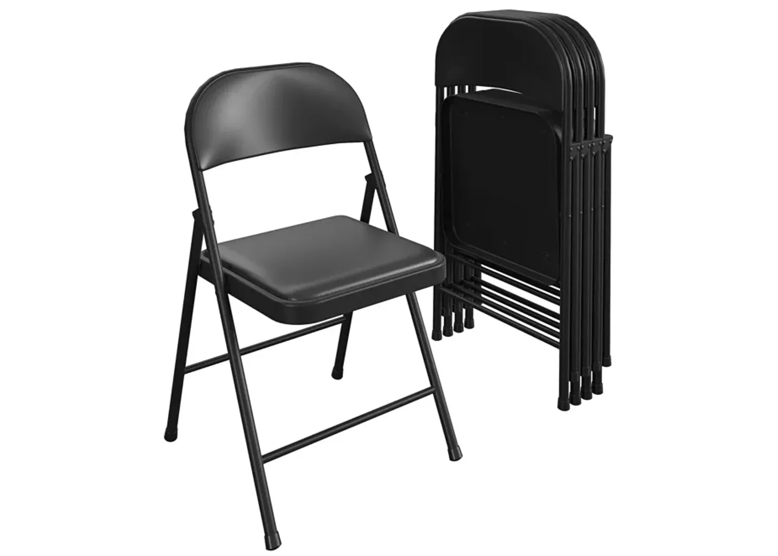 SmartFold Vinyl Folding Chair, 4-Pack