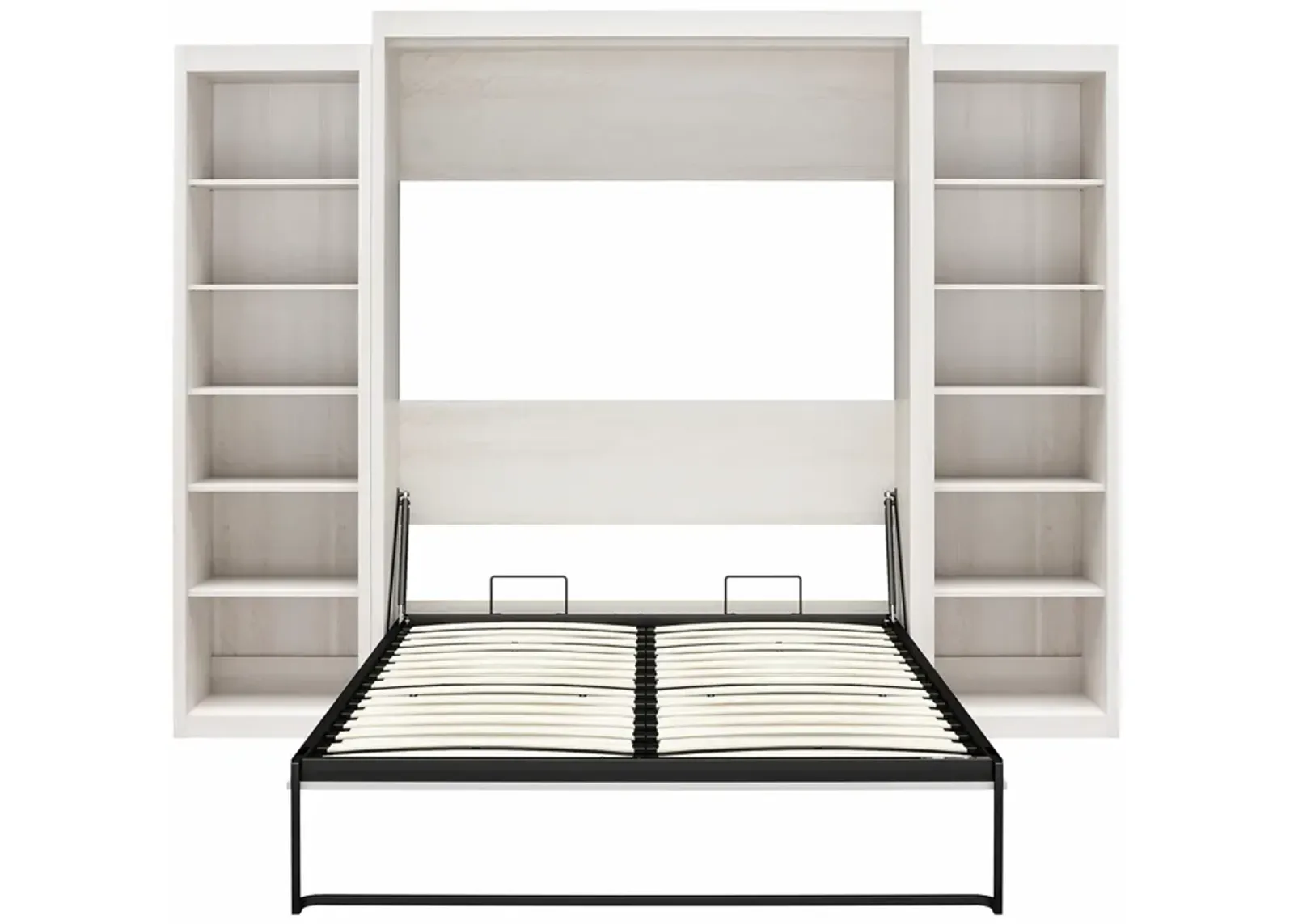 Paramount Murphy Bed Bundle with 2 Open Storage Side Cabinets