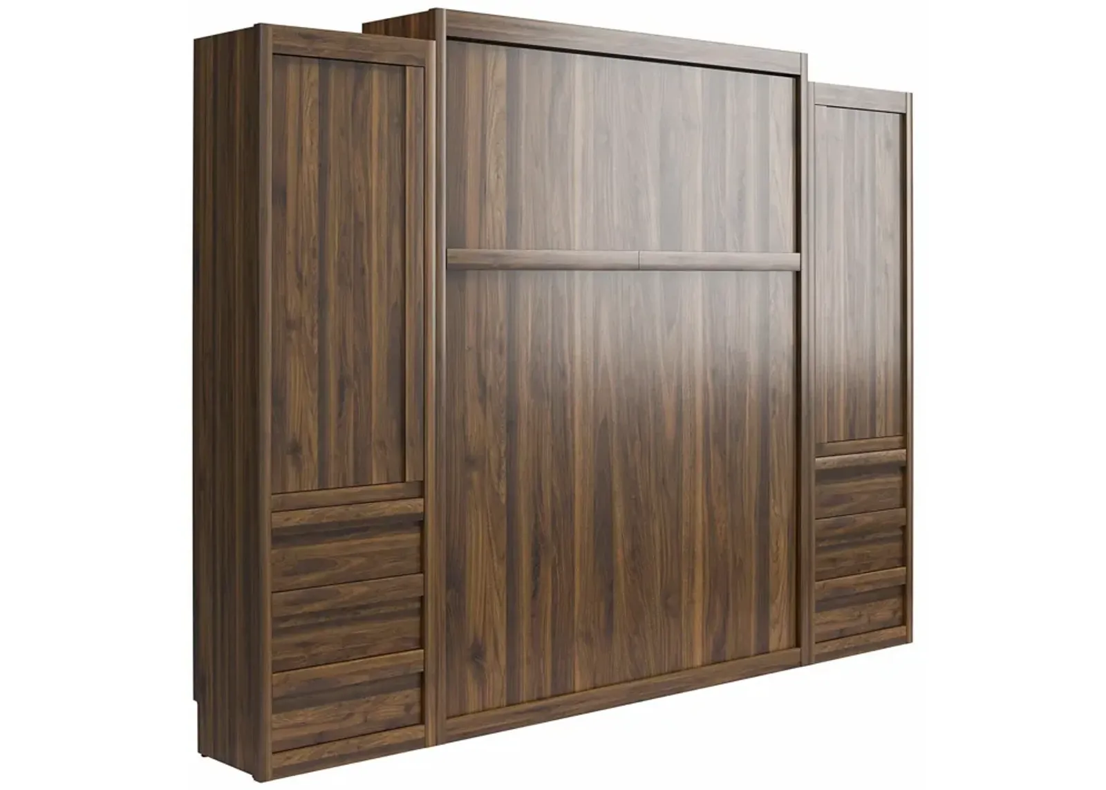 Paramount Murphy Bed with 2 Armoire Side Cabinets