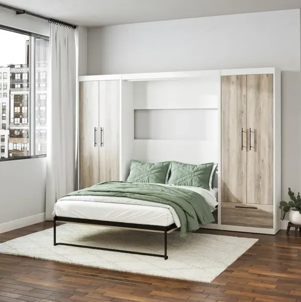 Pinnacle Full Wall Bed Bundle with 2 Wardrobe Side Cabinets