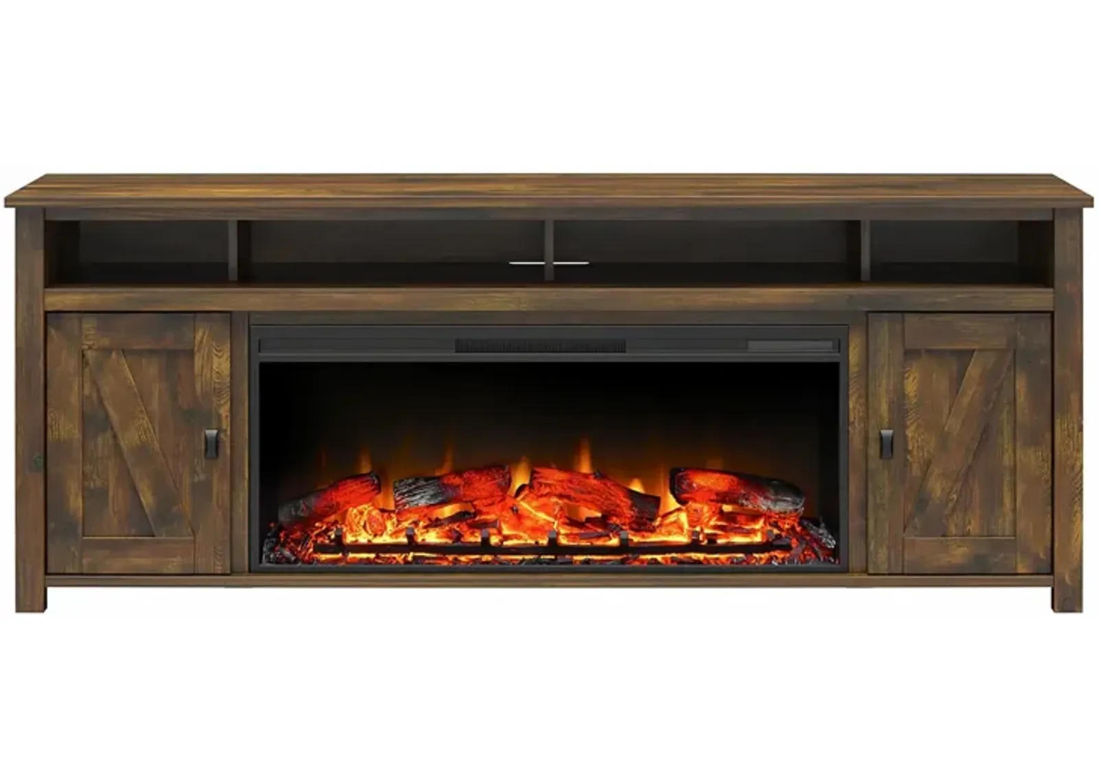 Farmington Electric Fireplace TV Console with Remote for TVs up to 85"