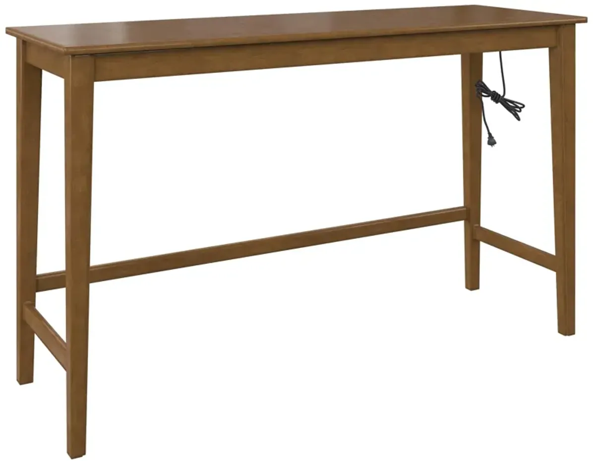 Dallon Sofa Table with 3 Stools and USB Charger