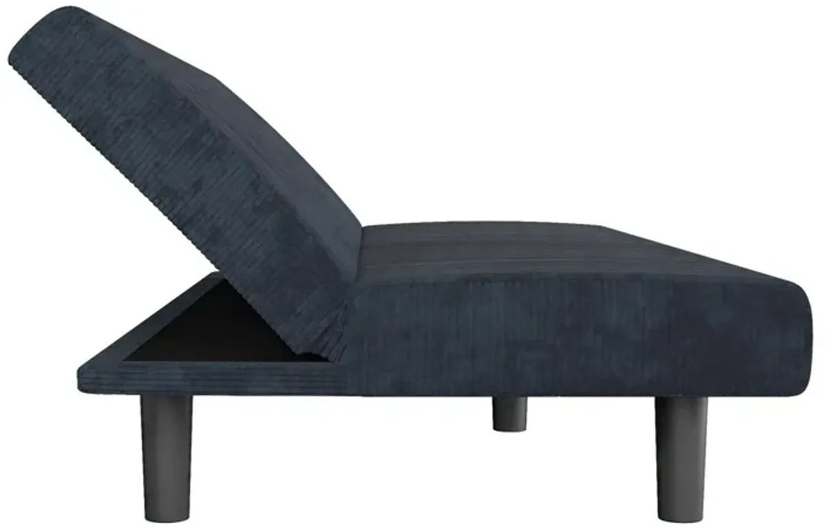 Kelra Armless Mid-Century Futon Sofa Bed