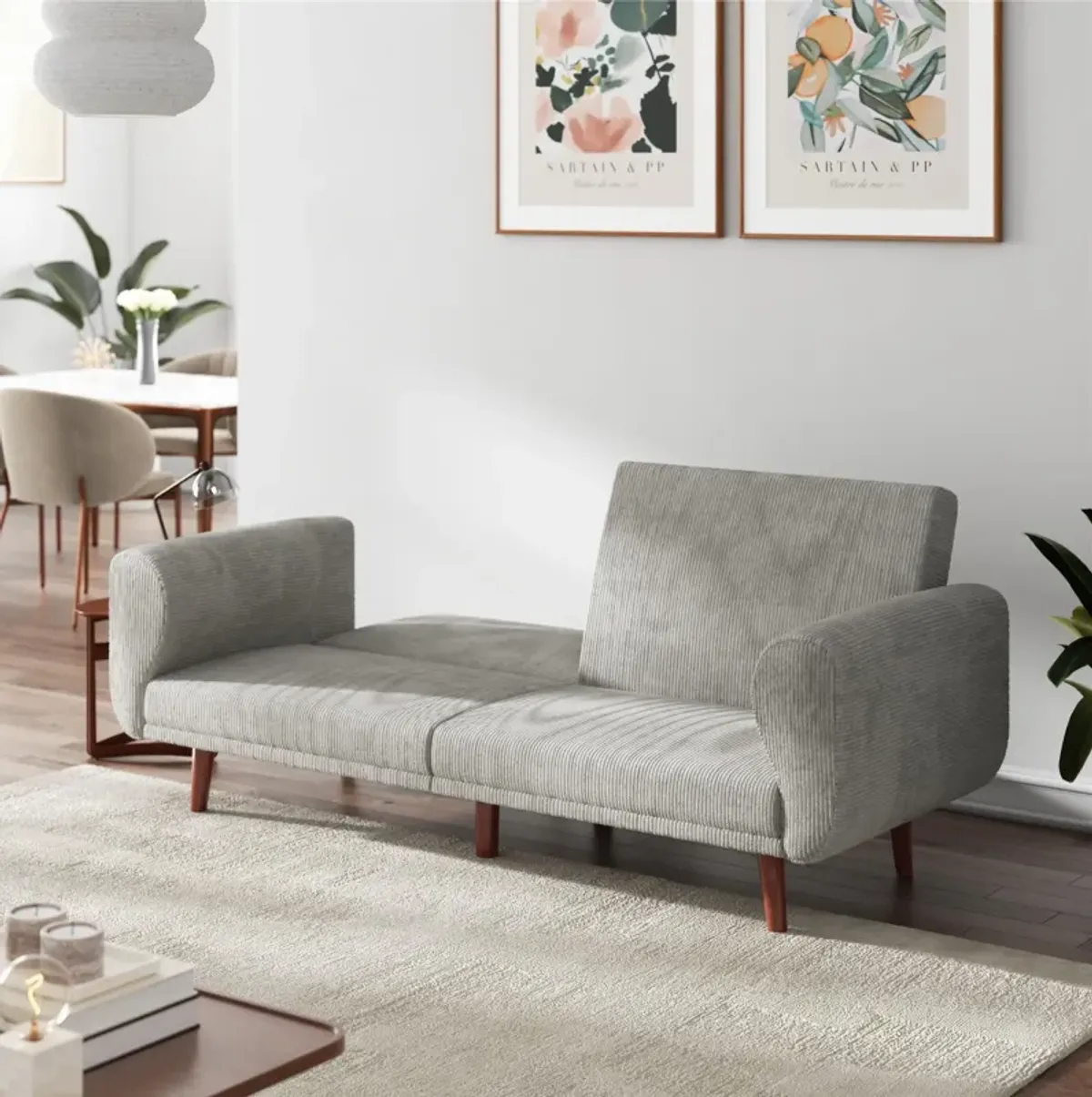 Daylen Mid-Century Futon Sofa Bed