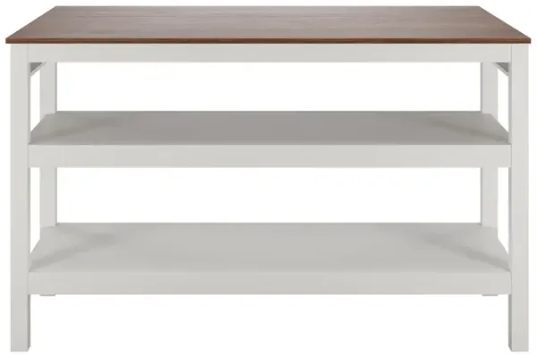 Tallen 60" Flip Kitchen Island Table