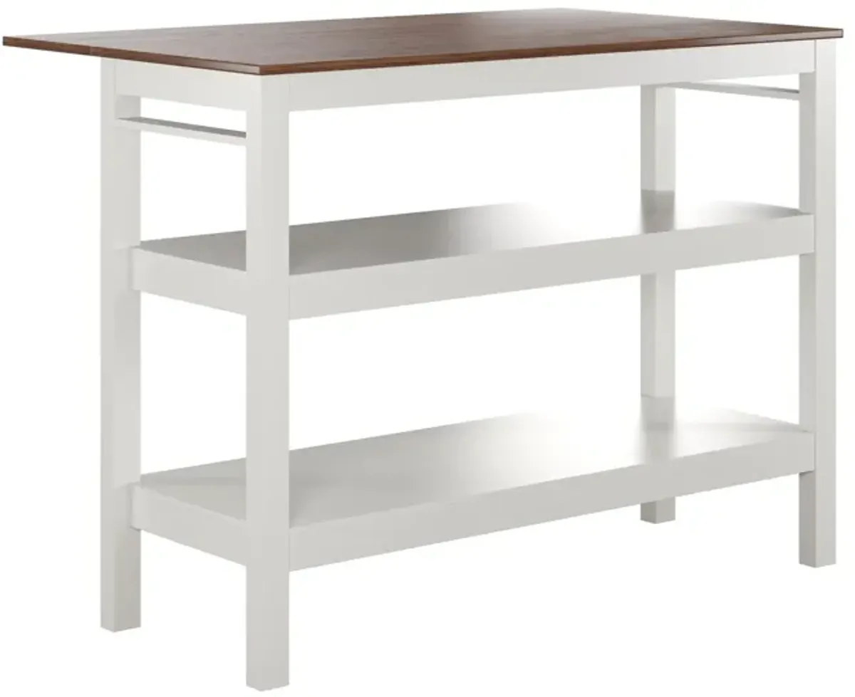 Tallen 60" Flip Kitchen Island Table