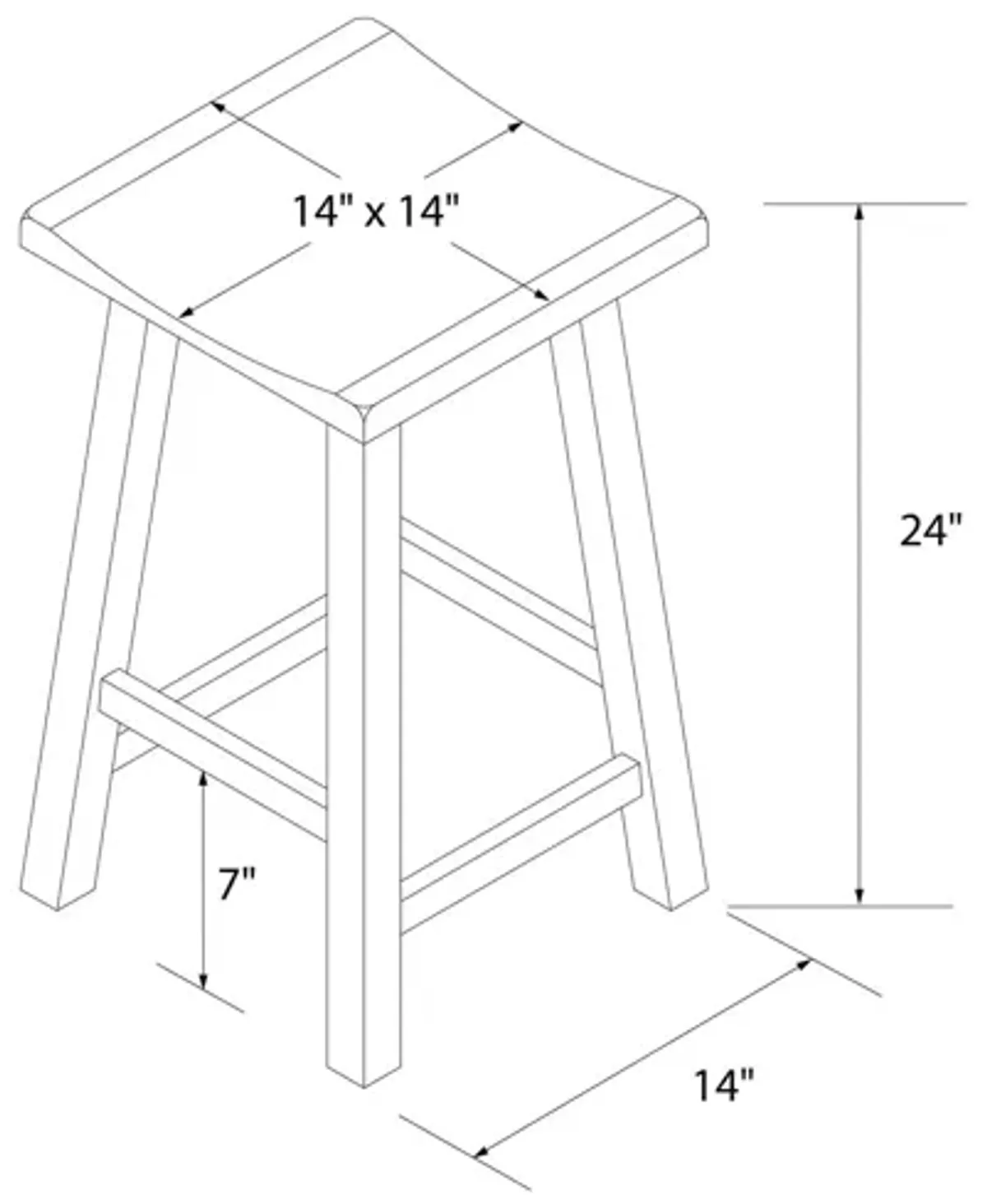 Bryna 3 Piece Hanging Counter Height Dining Stool Set