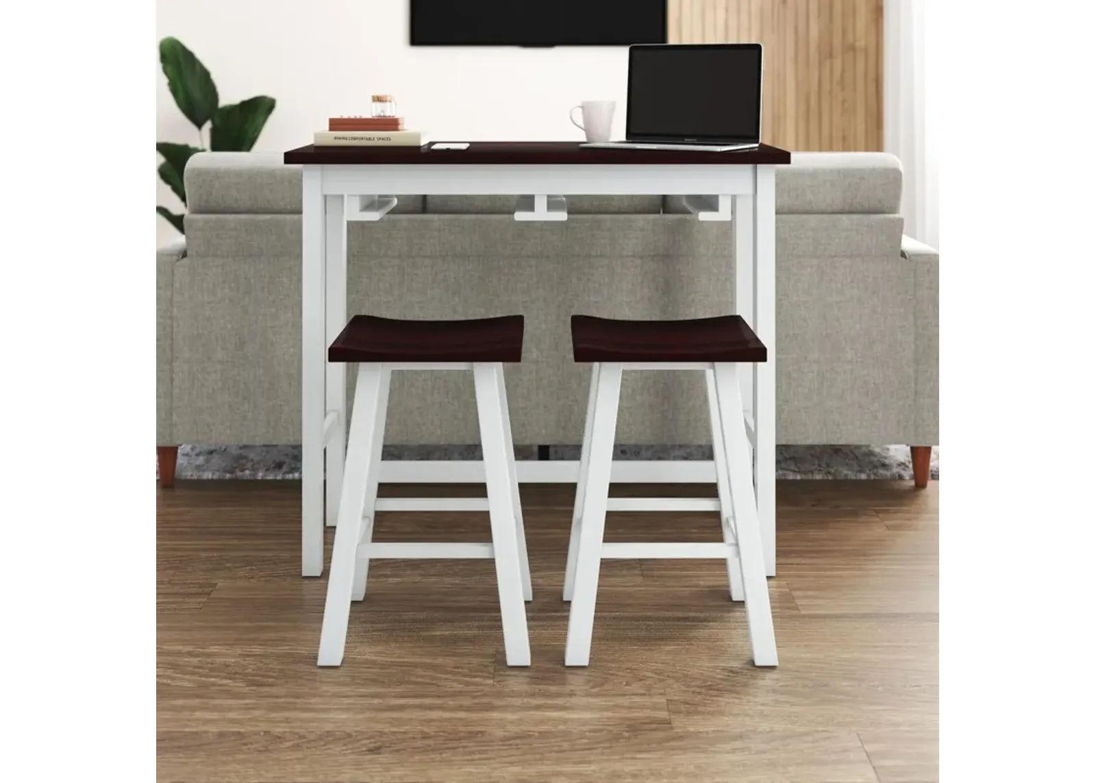 Bryna 3 Piece Hanging Counter Height Dining Stool Set