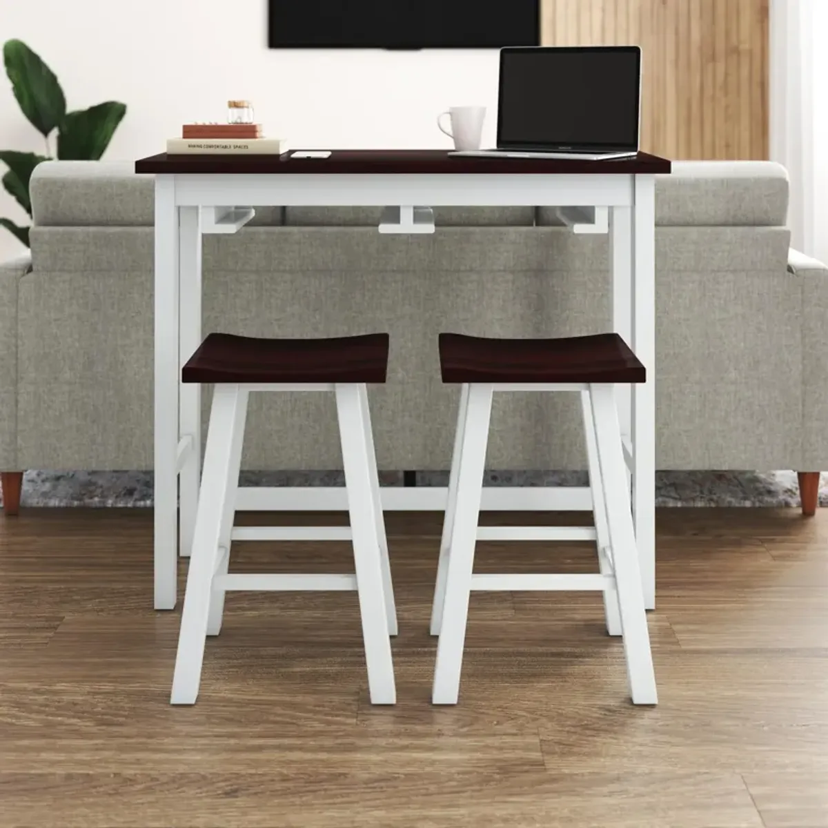 Bryna 3 Piece Hanging Counter Height Dining Stool Set