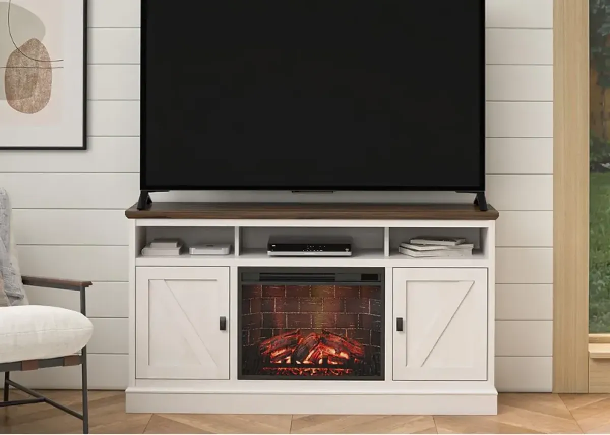 Ashton Lane Electric Fireplace TV Stand with Remote for TVs up to 65''