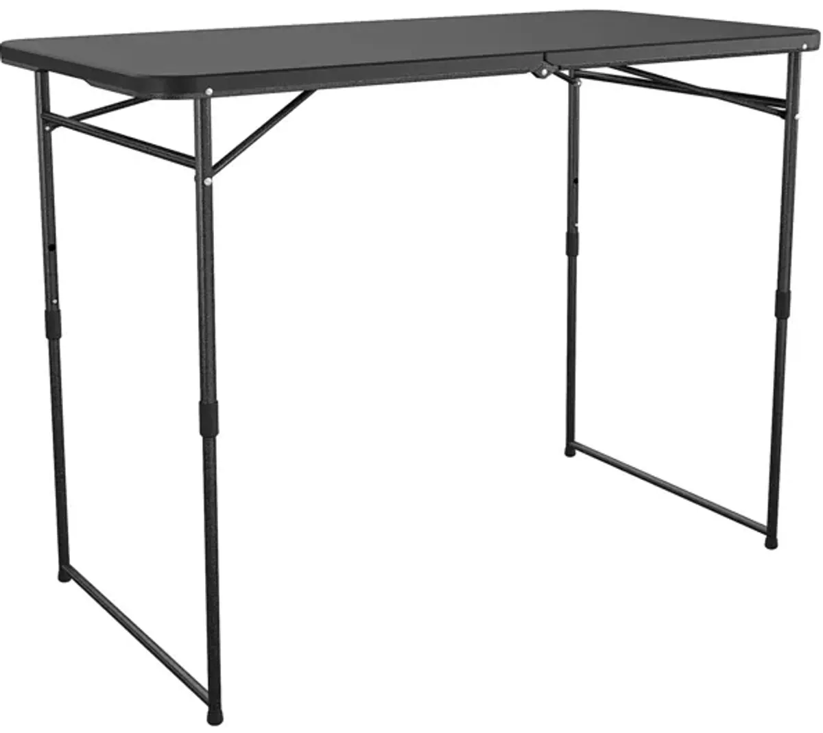 4 ft. Fold in Half Adjustable Height Indoor/Outdoor Utility Table