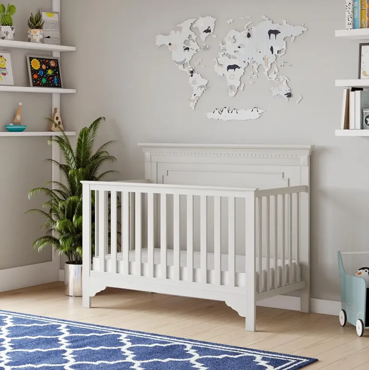 Cozy Snuggles Deluxe Dual 2-in-1 Baby Crib and Toddler Mattress