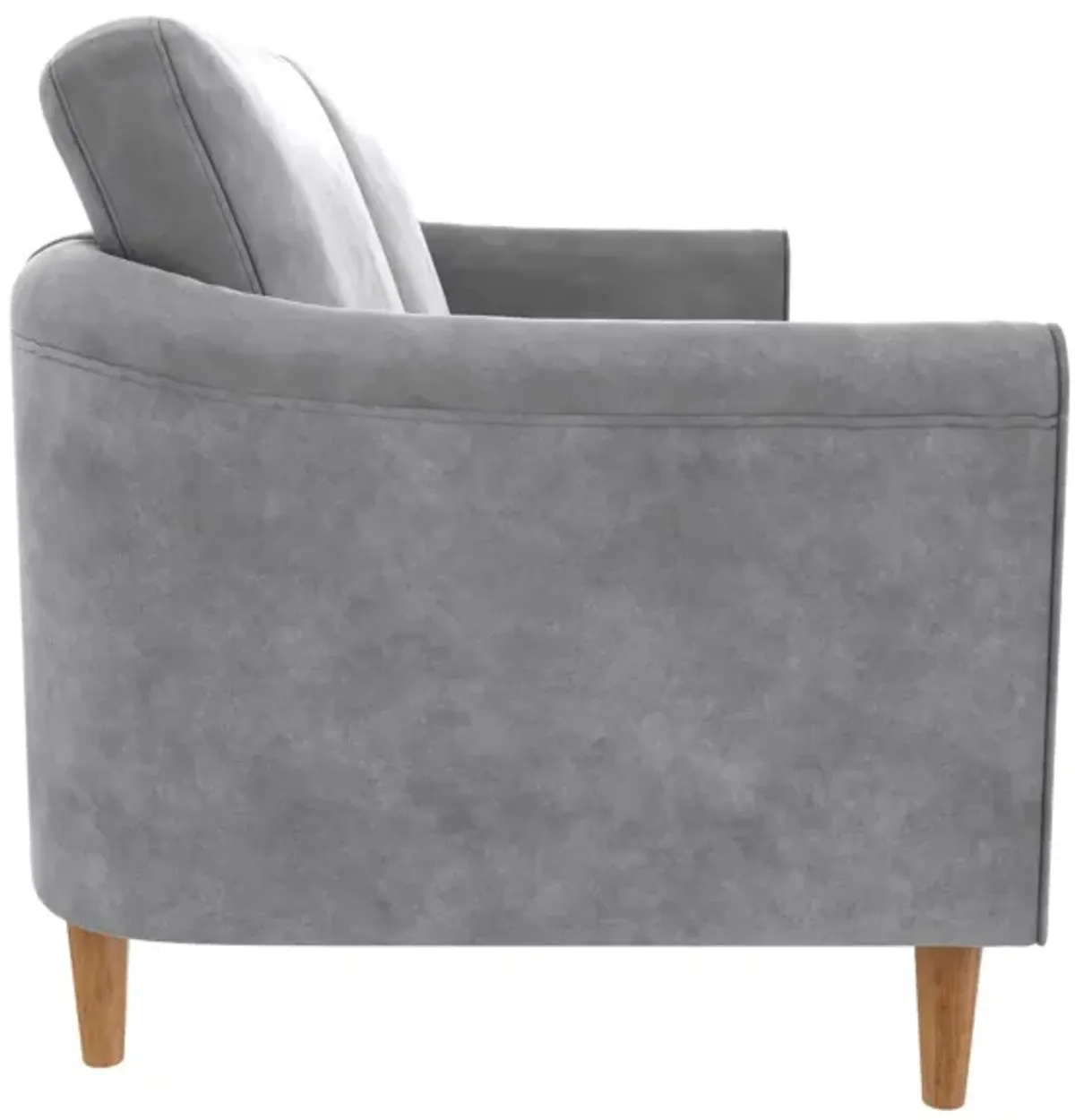 Moon 73.5" Velvet Upholstered Sofa with Curved Back