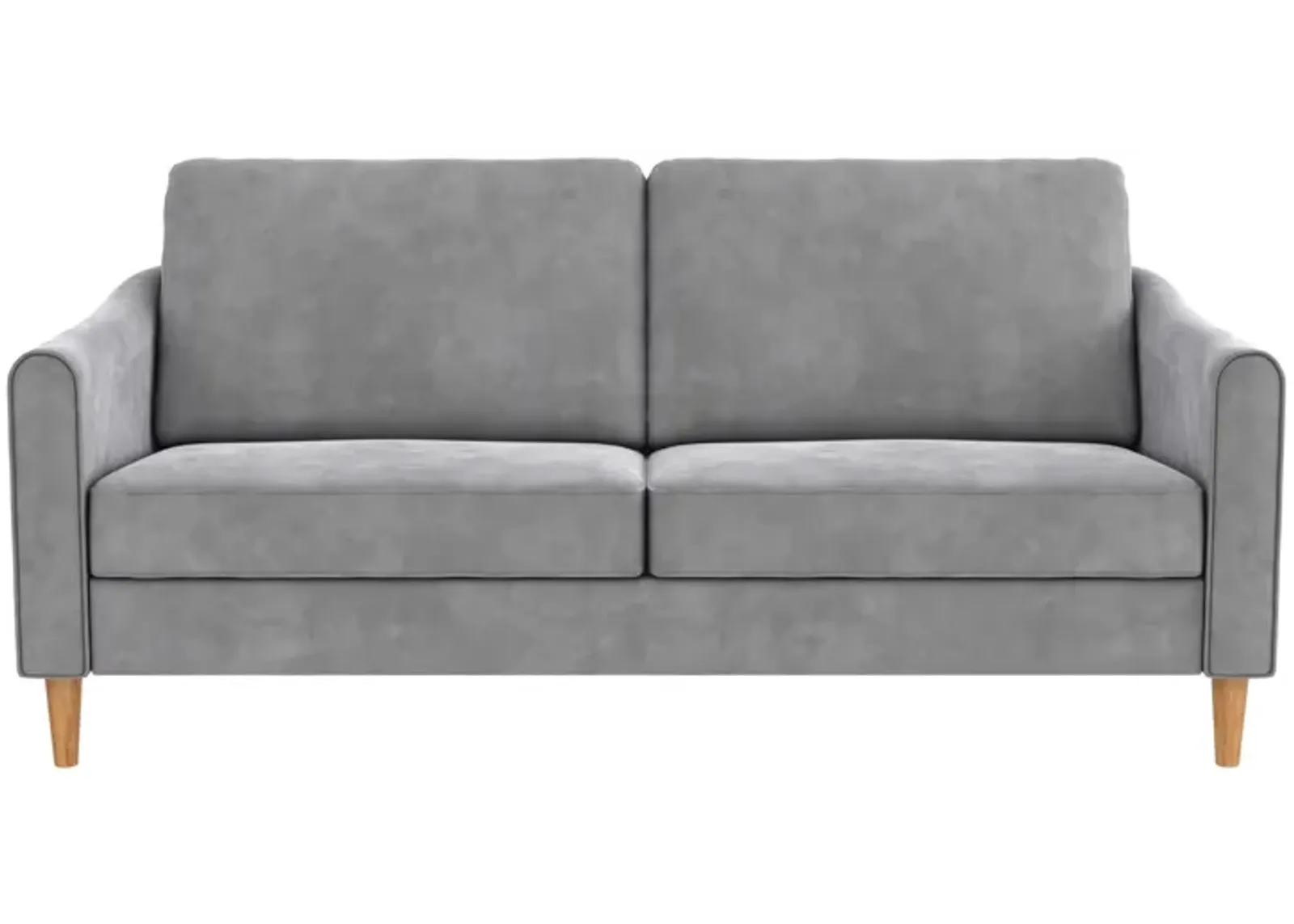 Moon 73.5" Velvet Upholstered Sofa with Curved Back